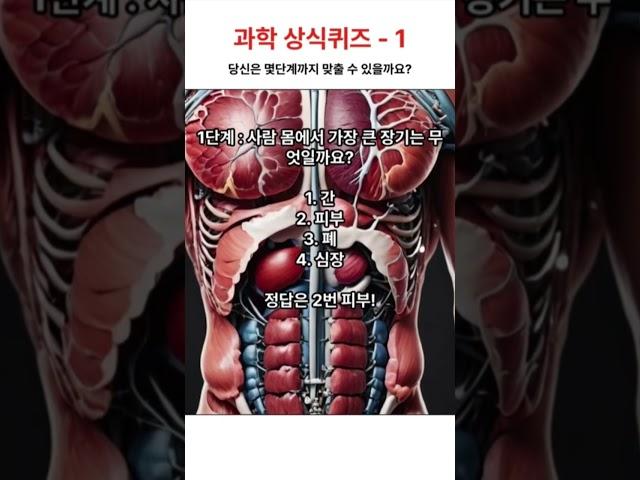 과학 상식퀴즈 1 #과학상식 #상식 #쇼츠 #상식퀴즈 #생활상식 #shorts #한국인상식