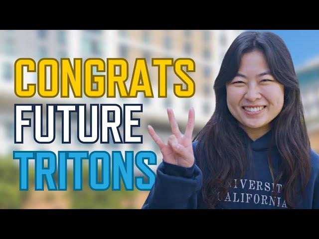 Congrats, Future Tritons!