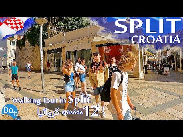  Walking tour in Split, Croatia. Episode 12 جولة في مدينة سبليت كرواتيا