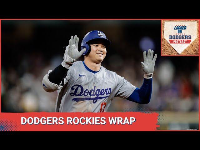 LOCKED ON DODGERS POSTCAST: Dodgers cruise to victory 11-4 #shoheiohtani hits #54