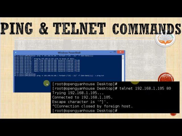 how to use ping & telnet commands || ping & telnet commands with details || what is ping and telnet