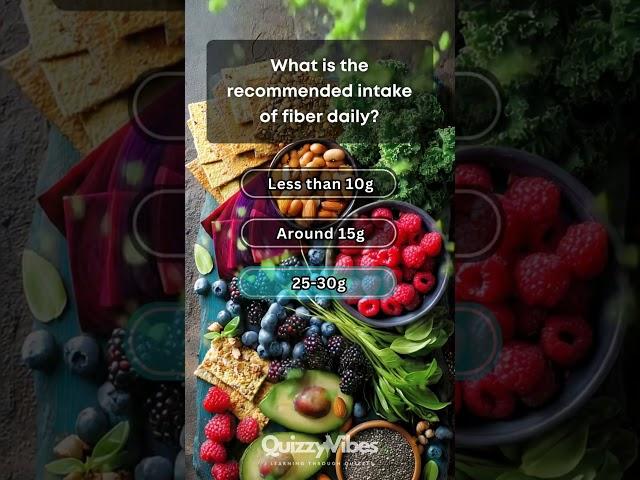  Health Quiz! Fruit Sugar, Fiber & Nutrient Absorption! #nutritionquiz #nutrition #foodtrivia