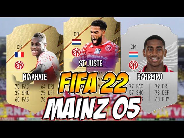 FIFA 22 - Mainz 05 Ratings Prediction ( Bundesliga )