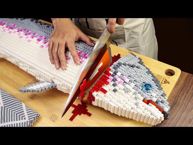 Ultimate LEGO Cooking Showdown: Epic Food Creations | Giant Salmon Filleting