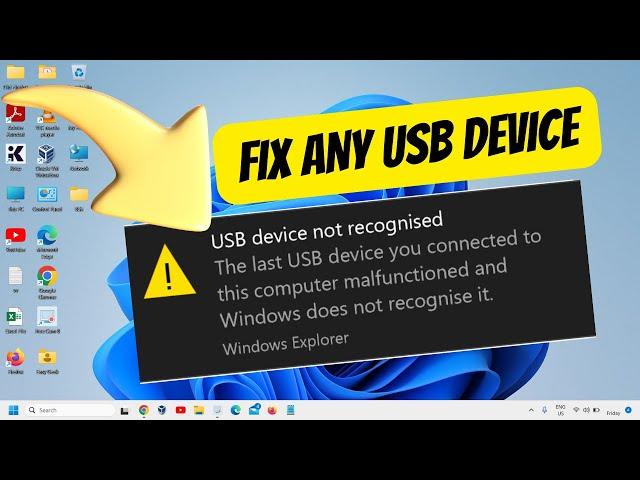 How to Fix USB Device Not Recognized in Windows 11/10 [2024 Updated]