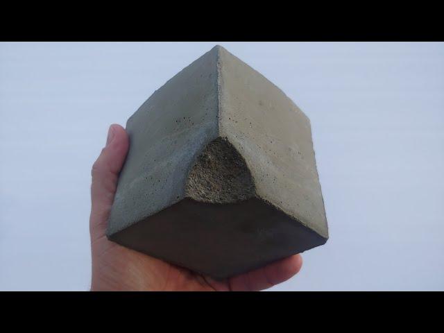 DIY Concrete Cube Art