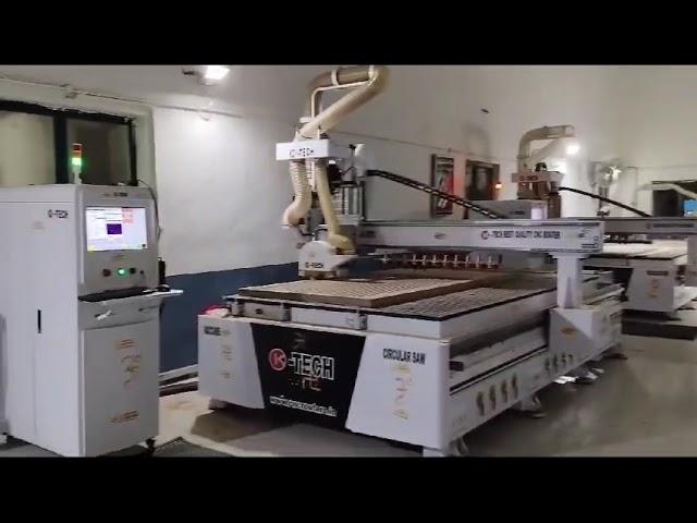 ATC-CNC-Router-Vacuum Bed- With-A-Cutting-Saw// K TECH CNC//