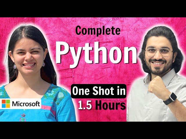 Python Tutorial for Beginners | Learn Python in 1.5 Hours