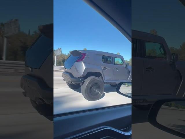 Rezvani SUV on the freeway! #rezvani #rezvanibeastx #beast #suv #newcar #newcars #cybertruck