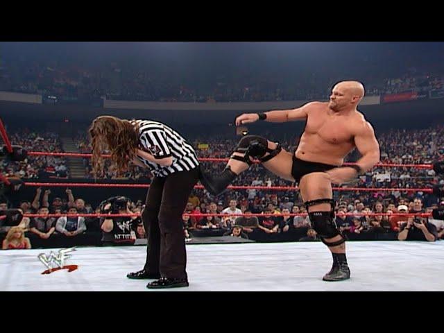 Stone Cold Vs William Regal - Stephanie As Guest Referee 1/1/2001