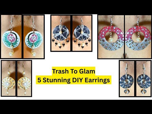 From Cardboard to Glam Earrings – Stunning DIY Jewelry!”