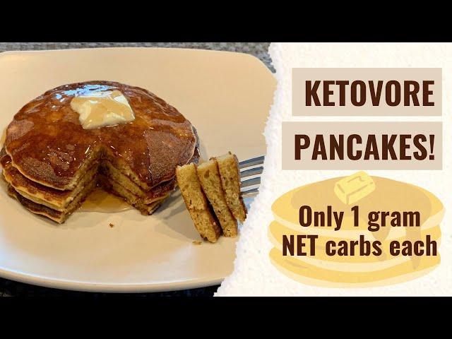 Ketovore Pancake - No Almond Flour or Coconut Flour - 1g net carbs each!