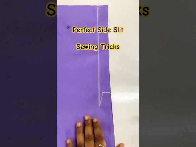Perfect side slit sewing hacks #sewingtechniques #sewinghacks