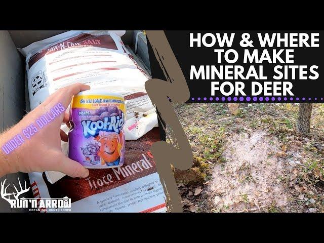 How and Where to Make Mineral Sites for Deer