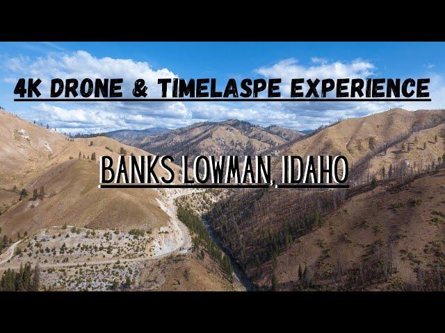 4K Timelapse & Drone Experience along Banks Lowman Rd, Idaho