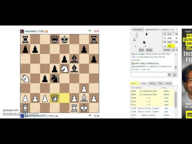 Improve your Lightning Chess. Inside the mind of a tournament player #2