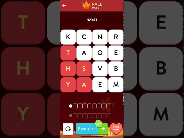 Wordbrain 2 Fall Challenge Day 3 (2019) | Cheats for Wordbrain 2