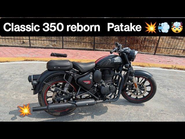 Royal Enfield Classic 350 Reborn long Punjab silencer sound 