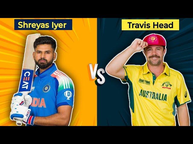 Shreyas Iyer  Travis Head (odi) One Day International Career Comparison