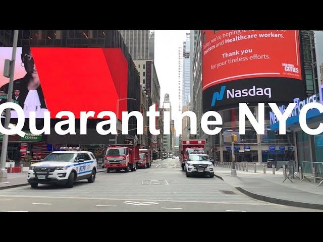 New York City under quarantine from Bushwick to Timesquare