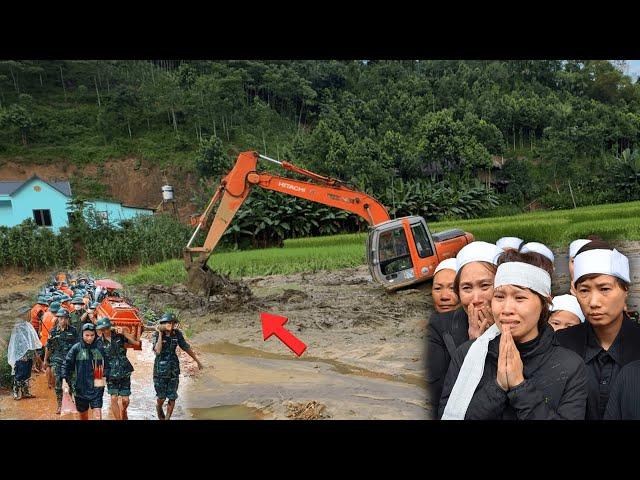 LÀNG NỦ.MÁY XÚC TÌM THẤY THI THỂ SÂU 3mét.37 NGÔI NHÀ BỊ XOÁ SỔ