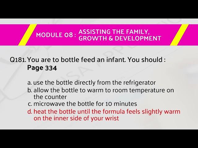 PSW NCCA Exam Review (Q&A)  Module 8