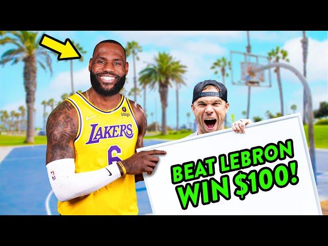 Beat LeBron James In A Race, WIN $100!