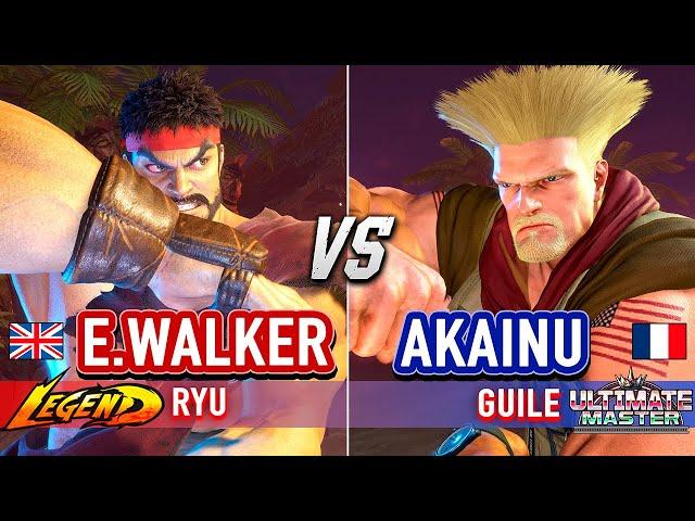 SF6  ENDING WALKER (Ryu) vs AKAINU (Guile)  Street Fighter 6 High Level Gameplay