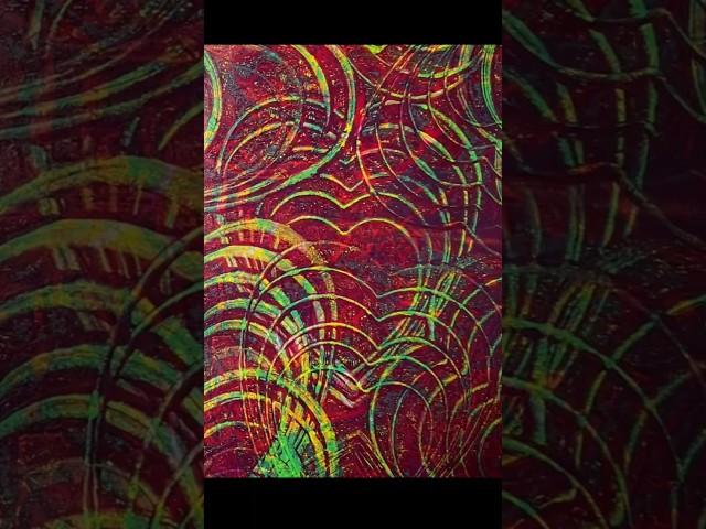 Gelli Print - Grunge Heart  #gelliprinting #backgrounds #heart #grunge #scrapbooking #journal #lofi