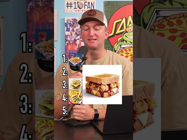 BLIND RANK Fast Food Menu Items!#shorts #fastfood #ranking #food #mcdonalds