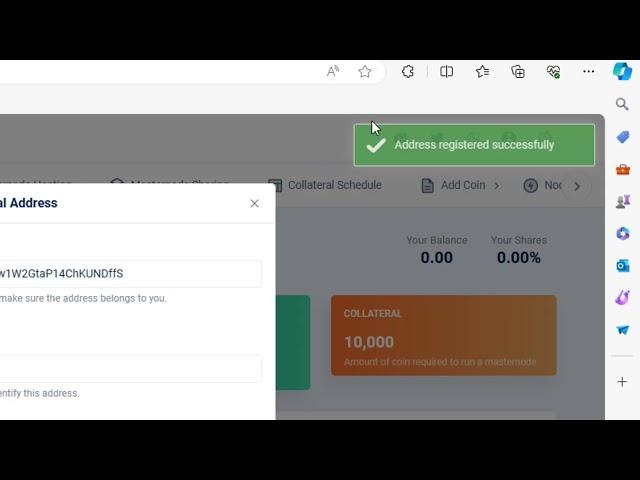 How to Deposit Masternode Sharing on Nodes Reward Platform