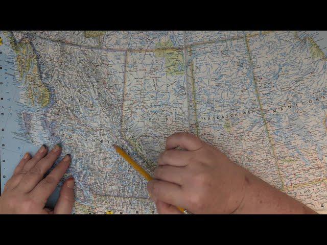 ASMR ~ British Columbia, Canada History & Geography ~ Soft Spoken Map Tracing Google Earth