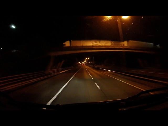 ASMR Night Truck Driving 1.5 Hours