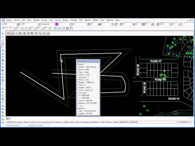 12d Model CAD String Offset