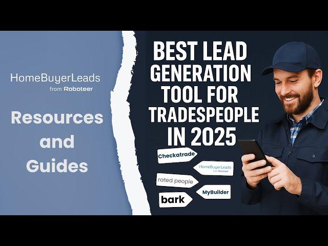Best Lead Generation Tool for Tradespeople in 2025 | Full Comparison