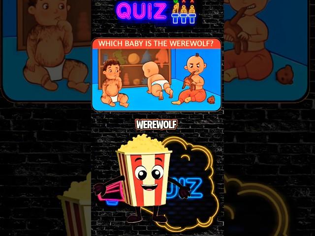 can you find werewolf baby? #quizchallenge #quiztime #riddles