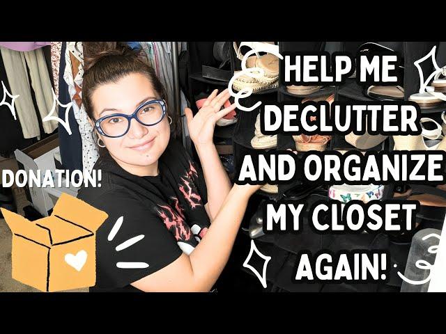 Organize my entire closet with me | help me declutter!