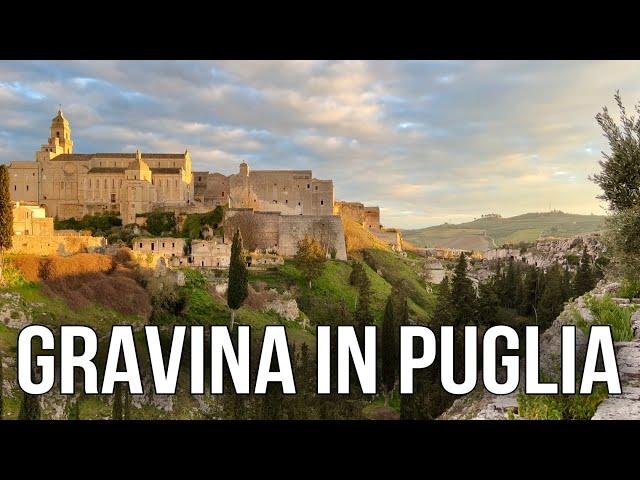 [4k] Italy Walking Tour  GRAVINA IN PUGLIA - with Captions!