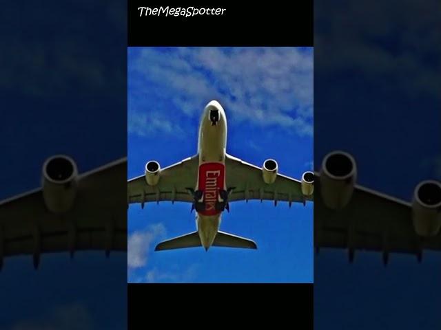 A380 Emirates LOUD TAKEOFF #plane #a380 #sound