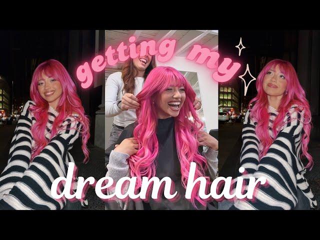 GETTING MY DREAM HAIR .* pink hair transformation!!! 