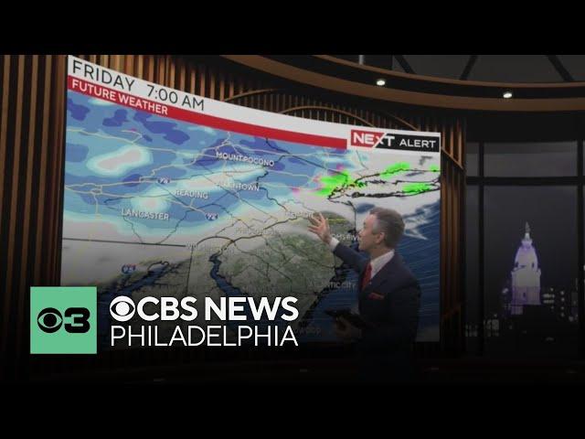 Tracking winter weather for parts of Philadelphia region Friday