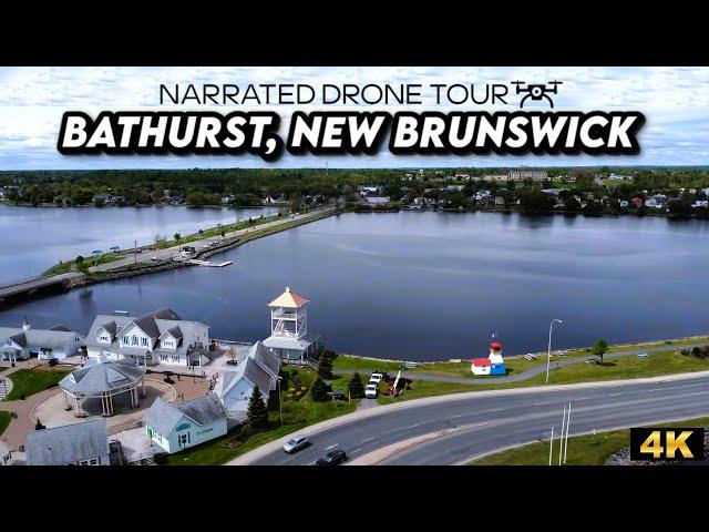 Captivating 4K Drone Views Over Bathurst, New Brunswick  | Aerial Beauty!