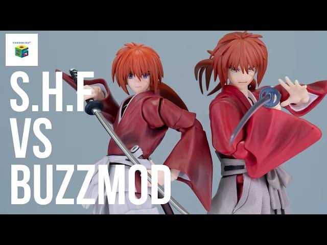 S.H.Figuarts Rurouni Kenshin VS Buzzmod Rurouni Kenshin Comparison Review