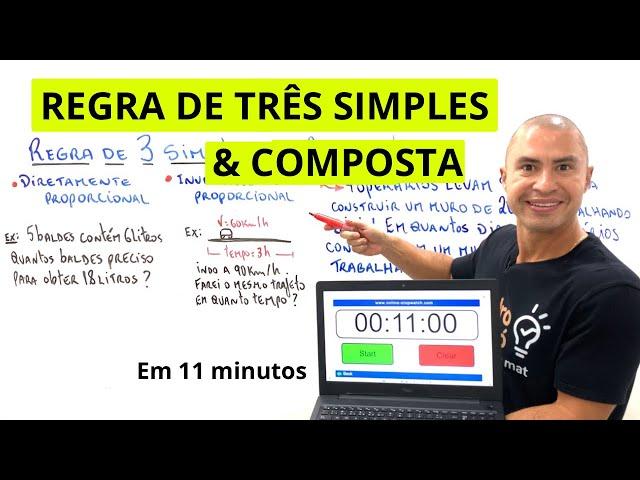 REGRA DE TRÊS SIMPLES E COMPOSTA | RÁPIDO E FÁCIL