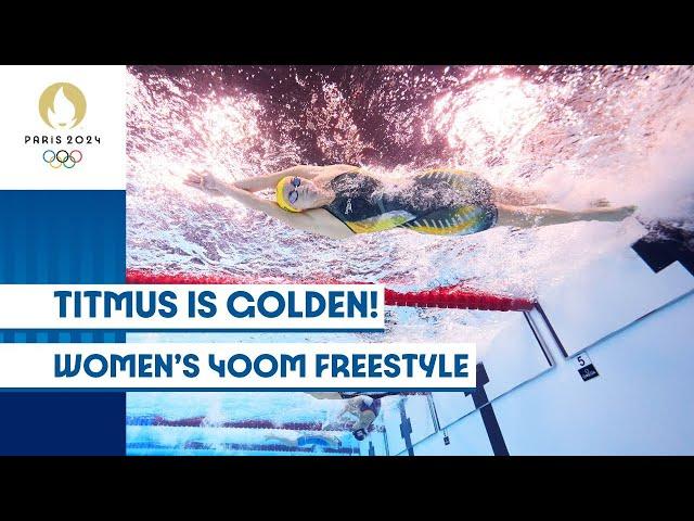 Ariarne Titmus Strikes GOLD  | Women's 400m Freestyle | #Paris2024 Highlights