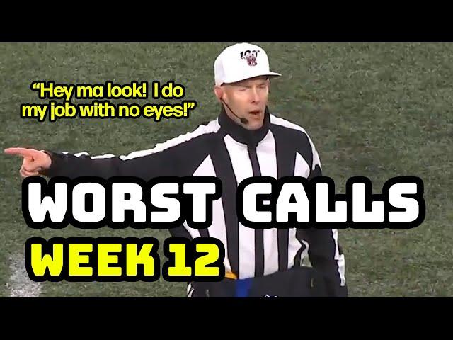 Top 10 worst calls from the refs Week 12 | NFL Officiating 2019