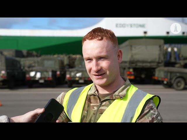 700 British military vehicles sailed from the terminal in the Port of Gdańsk