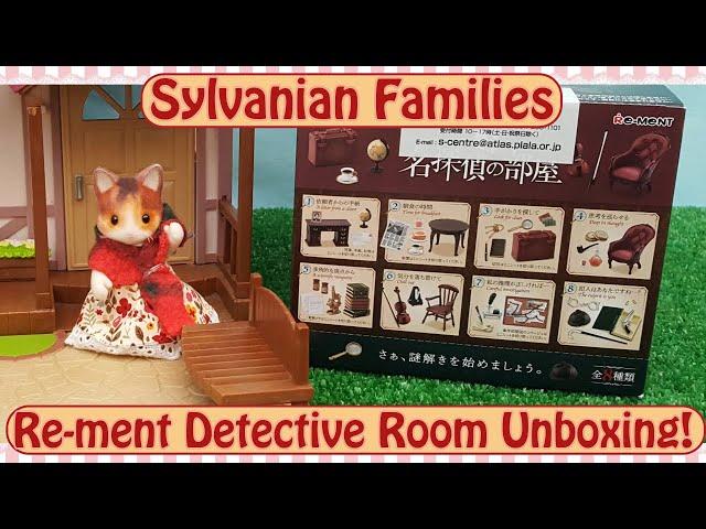 Does Re-ment work with Sylvanian Families? Re-ment Detective Room Unboxing, Scale Check and Set Up!