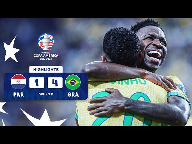 PARAGUAY 1-4 BRASIL | HIGHLIGHTS | CONMEBOL COPA AMÉRICA USA 2024™