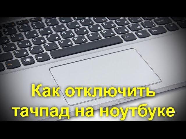 Как отключить тачпад на ноутбуке